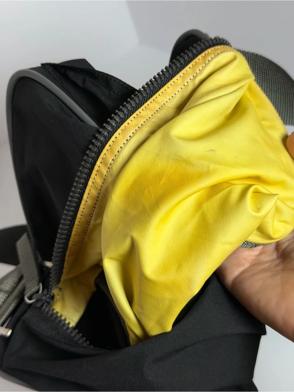 Prada Linea Rossa Sport Black Nylon Messenger Bag 2000s